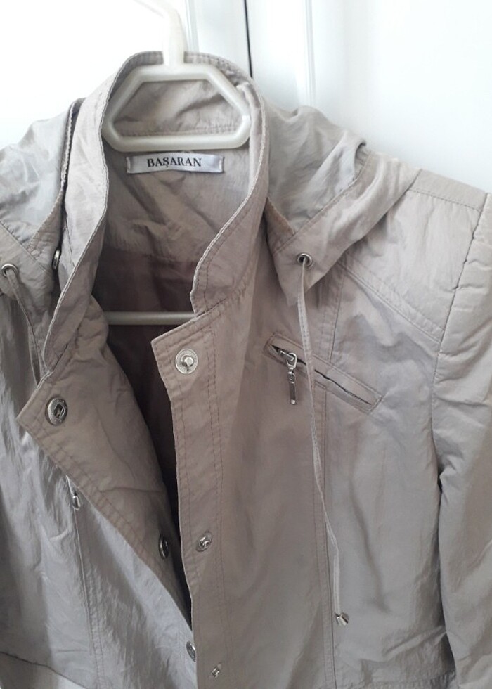 Paraşüt kumaş trenckot bayan - Görsel 3