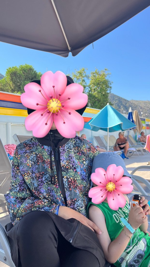 Manuka 3'lü Tesettür Mayo Takımı Siyah - Görsel 3