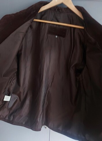 xl Beden Vintage nubuk deri ceket