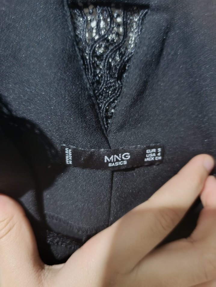 Siyah Midi V Yaka Kolsuz Gotik Elbise - Görsel 2