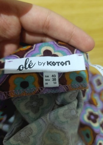 Çok Renkli mini etek - Görsel 2