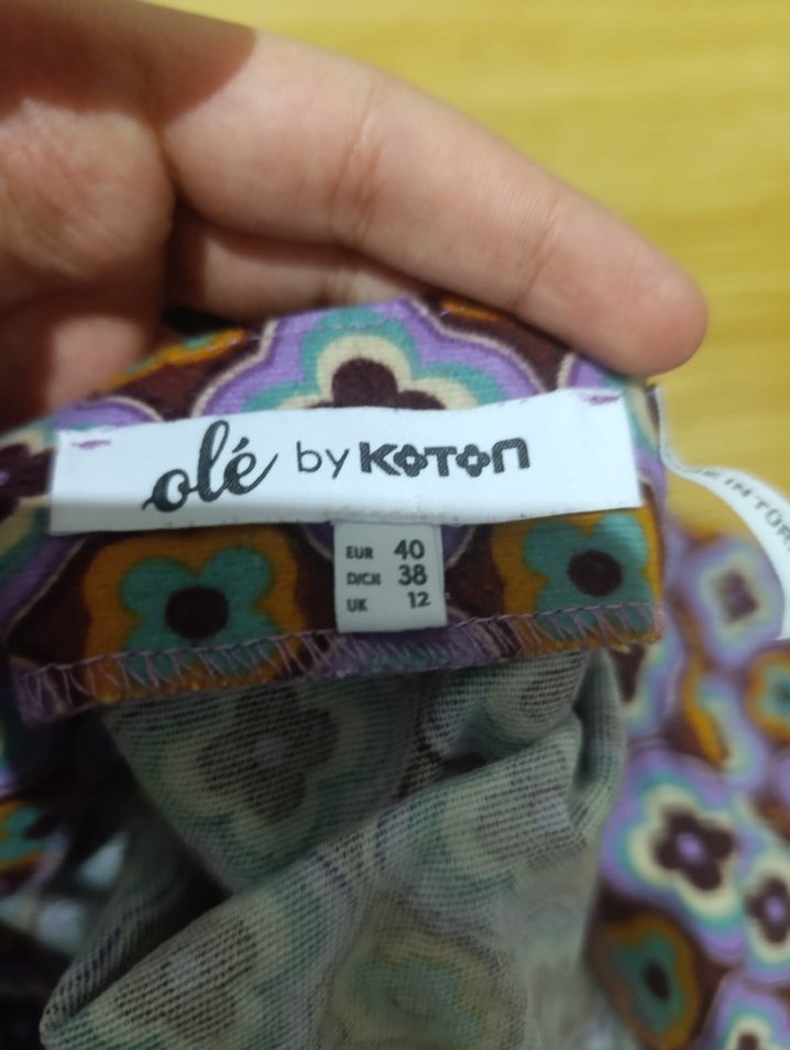 Çok Renkli mini etek - Görsel 2