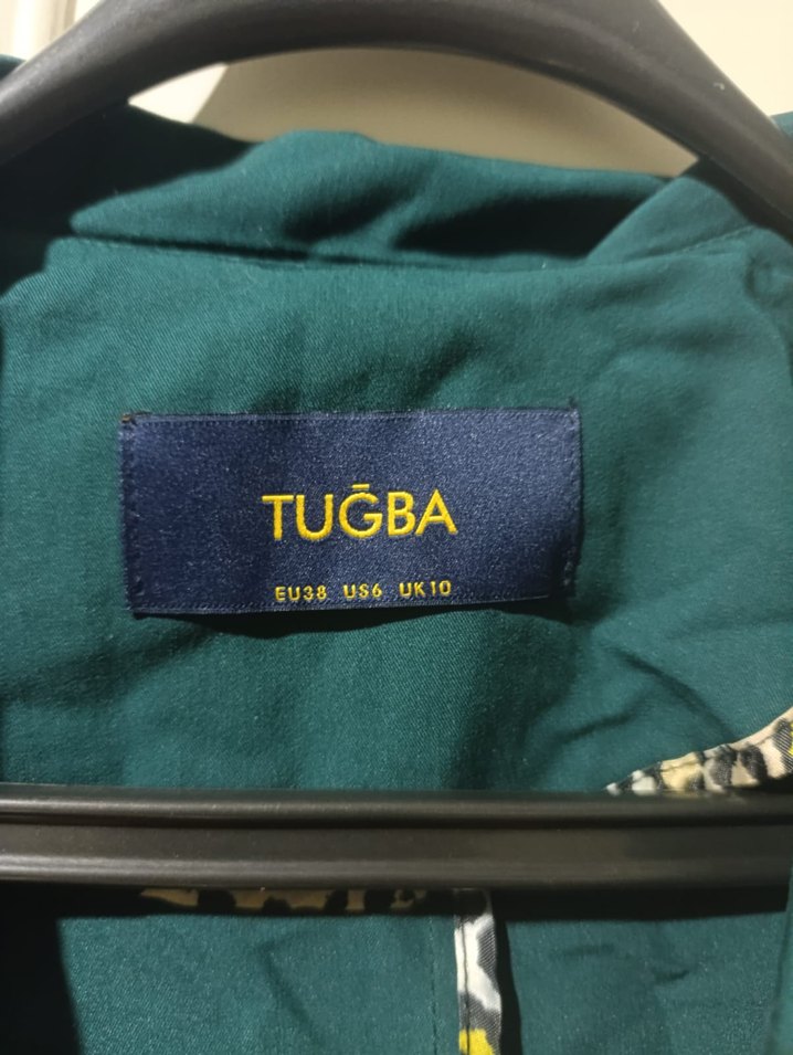 Uzun Mavi Kadın Trençkot - Görsel 2