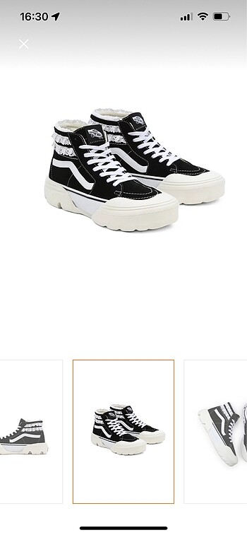 36 Beden siyah Renk MODULAR VANS KALIN TABAN