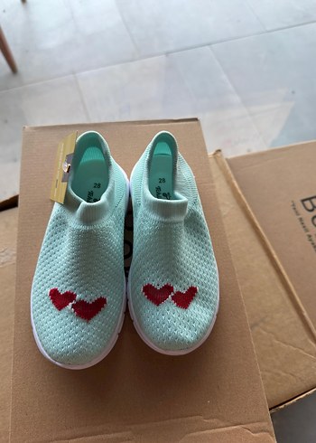 Tchibo Turkuaz kız çocuk Spor Ayakkabı Velcro Bağcıklı
