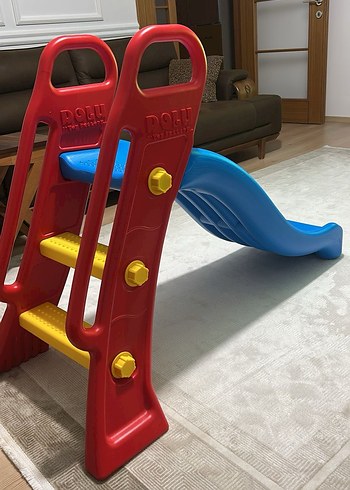 Renkli Mavi Çocuk Kaydırağı - Görsel 3