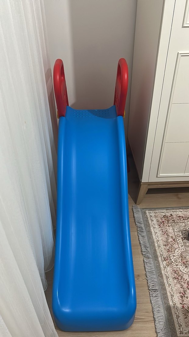 Renkli Mavi Çocuk Kaydırağı - Görsel 2