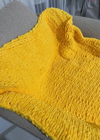 Sarı bebek battaniyesi - Görsel 4