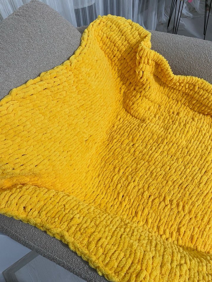 Sarı bebek battaniyesi - Görsel 4