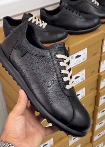 Camper Sik Siyah Deri Sneaker