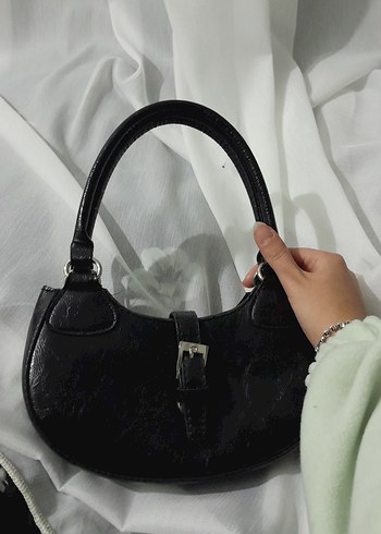 Klasik Siyah Deri Kadın Çanta - Görsel 4