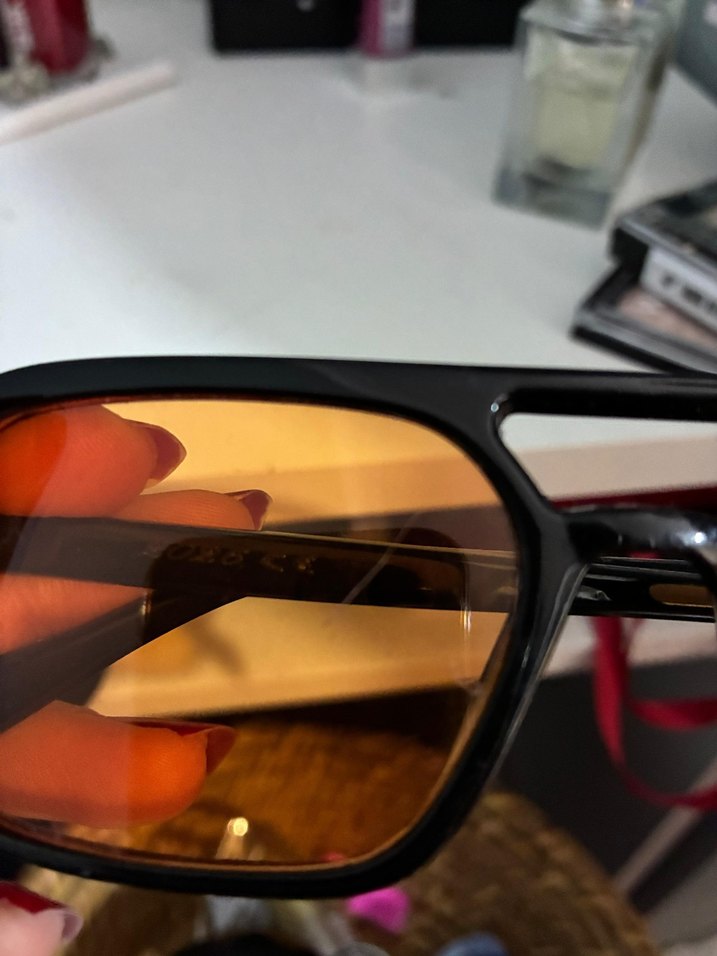 Parlak Kahverengi Retro Kadın Gözlüğü - Görsel 2