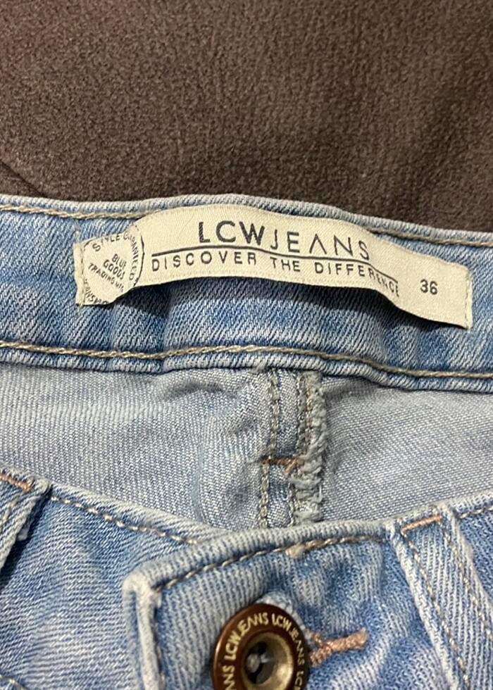 Kadin kot şort - Görsel 2