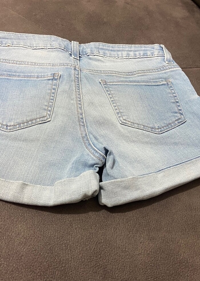 Kadin kot şort - Görsel 3