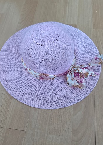 2K Pembe Fırfırlı Örgü Kadın Şapka