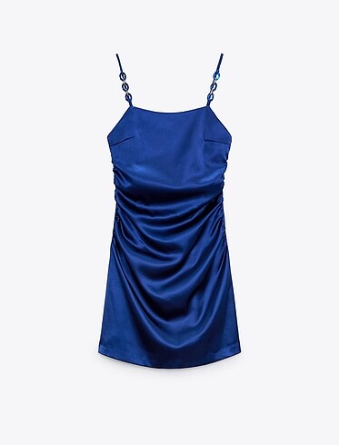 Zara saten elbise