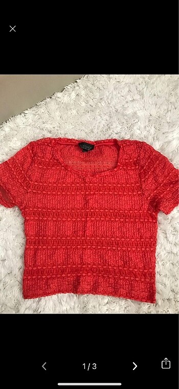 Topshop dantelli crop