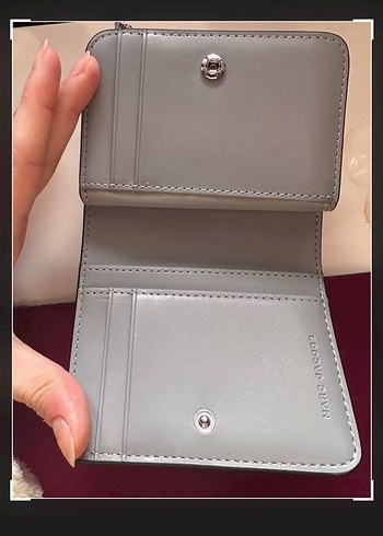  Beden mavi Renk Marc Jacobs Mavi Deri Fermuarlı Cüzdan