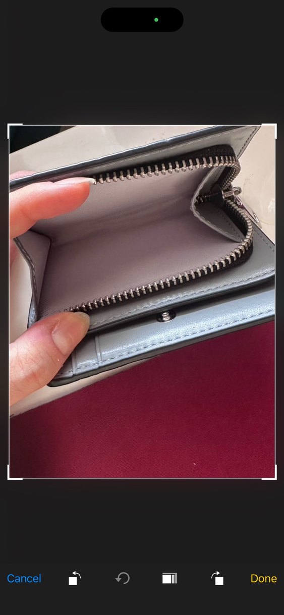 Marc Jacobs Mavi Deri Fermuarlı Cüzdan - Görsel 2