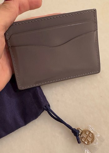 TORY BURCH Gri Deri Kadın Cüzdanı - Görsel 2