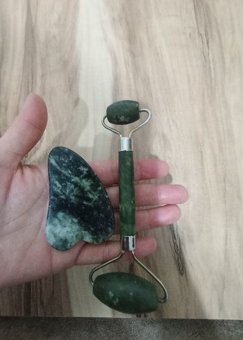 Yeşim Taşı Yüz Masaj Aleti ve Guasha Seti - Görsel 5