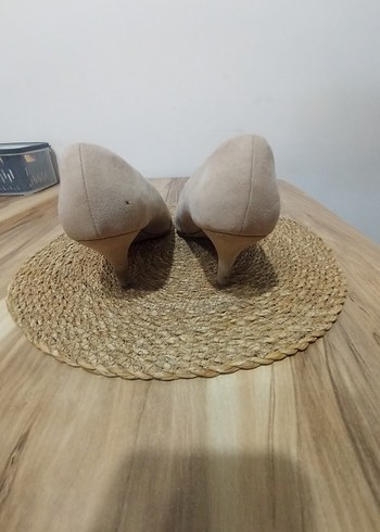 Bej Süet Dolgu Topuk Kadın Espadril - Görsel 3