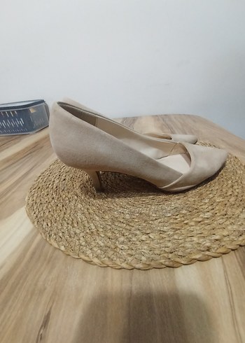 Bej Süet Dolgu Topuk Kadın Espadril - Görsel 2