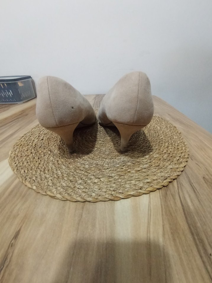 Bej Süet Dolgu Topuk Kadın Espadril - Görsel 3