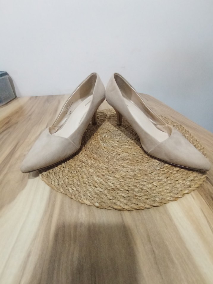 Bej Süet Dolgu Topuk Kadın Espadril - Görsel 4