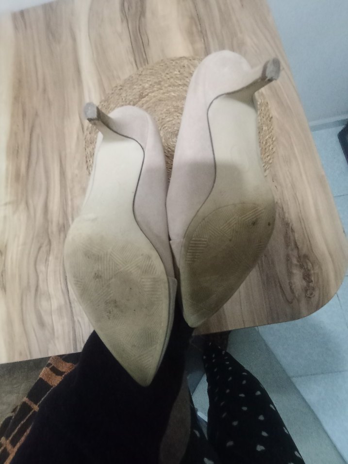 Bej Süet Dolgu Topuk Kadın Espadril - Görsel 5