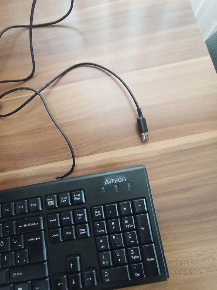 Siyah Kablolu Standart Klavye - Görsel 4