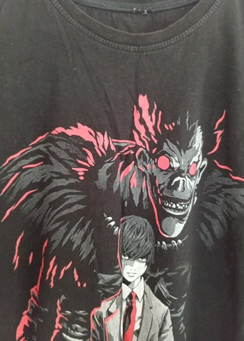 Erkek  kesın Siyah Baskılı Goth Tişört 40 42 38 beden - Görsel 3