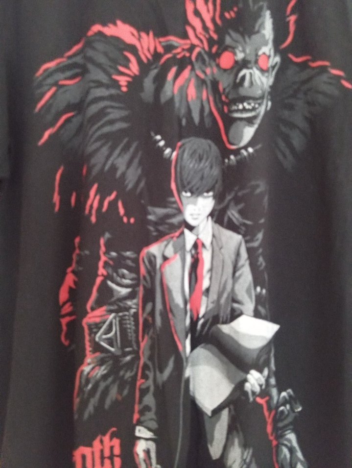 Erkek  kesın Siyah Baskılı Goth Tişört 40 42 38 beden - Görsel 2