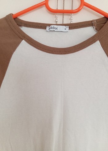 Kadın Bej Uzun Kollu Crop Top - Görsel 3