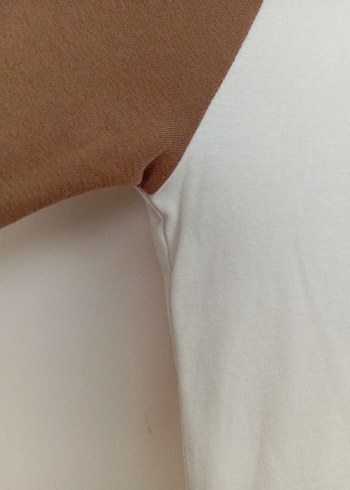 Kadın Bej Uzun Kollu Crop Top - Görsel 5