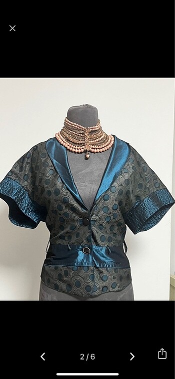 vintage 80s saten ceket