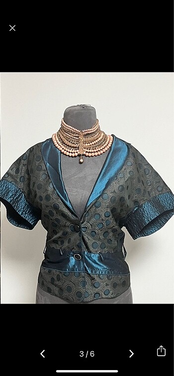Fabrika vintage 80s saten ceket