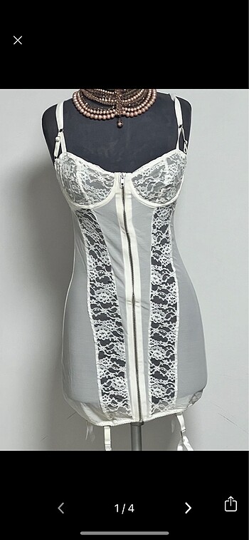 dantelli jartiyerli vintage babydoll
