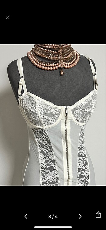 m Beden dantelli jartiyerli vintage babydoll