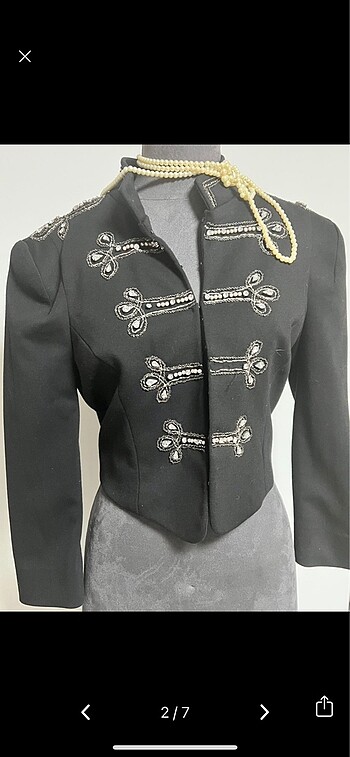 American Vintage military model vintage işlemeli ceket