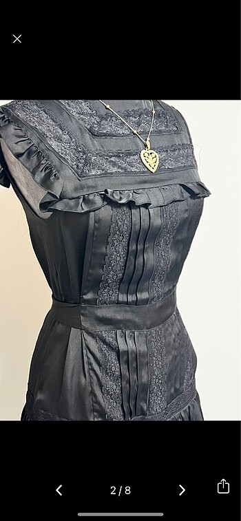 Diğer Gotik Lolita Vintage dantelli elbise