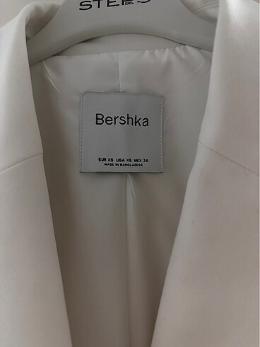xs Beden beyaz Renk Bershka Blazer Ceket