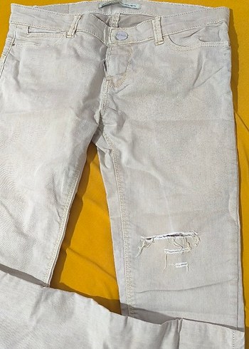 Stradivarius Bej Kot Pantolon