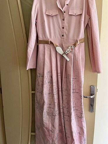 Keten elbise - Görsel 5