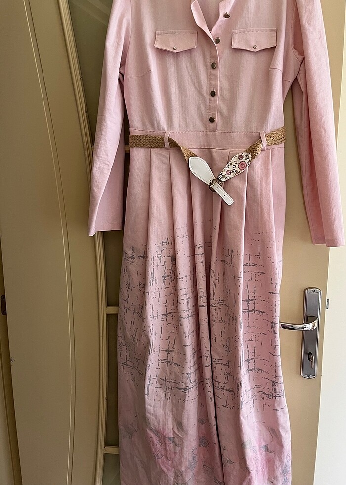 Keten elbise - Görsel 5