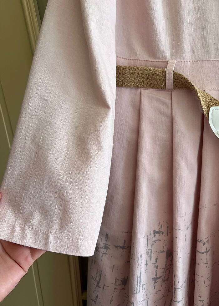 Keten elbise - Görsel 3