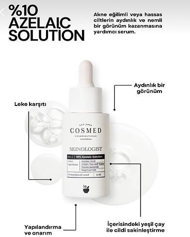 Beden Renk Skinologist Azelaic Solution 30 ml