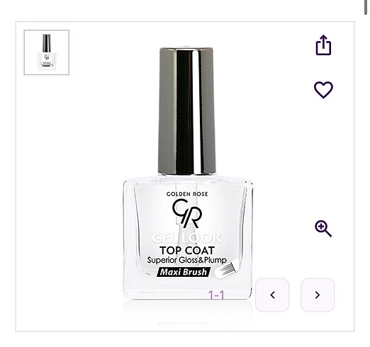 Golden Rose Golden rose top coat