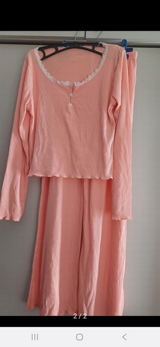 Pembe Uzun Kollu Düğmeli Triko Bluz - Görsel 2