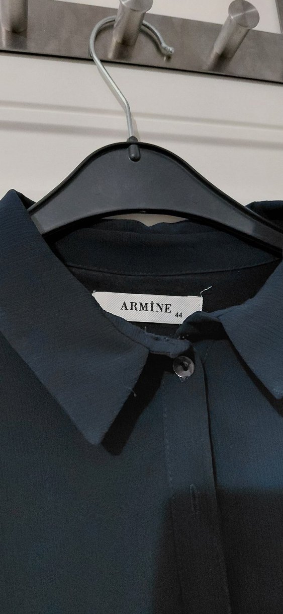 Lacivert Piliseli Uzun Kadın Elbise/Tunik - Görsel 2